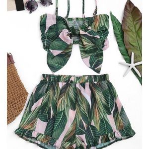 Zaful 2-Piece Tube Top/Short Set